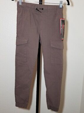Ring Of Fire Cargo Jogger Tech Fabric Brown Boy Size 10 Street‎ Retro Skate Camp